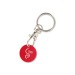 Porte-clés mousqueton métal avec jeton caddie cadeau d’entreprise