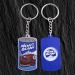 Porte-clés PVC souple + jeton métal cadeau d’entreprise