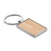 Miniature du produit Porte-clés publicitaire rectangle en bambou 0