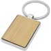 Porte-clés rectangulaire en bambou cadeau d’entreprise