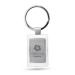 Porte-clés rectangulaire métal, porte-clés en métal sur stock publicitaire