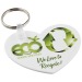 Miniature du produit Porte-clés personnalisable recyclé en forme de coeur 0