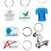 Miniature du produit Porte cles personnalisable dur anneau 25 mm 0