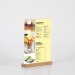 Porte-visuel/menu "I ou V"  plexi A6 148x105 socle bois cadeau d’entreprise