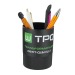 Pot à crayons plastique recyclé noir cadeau d’entreprise