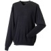 Pullover col V Russell Collection, Pull publicitaire