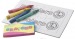 Puzzle à colorier en carton avec 4 pastels cadeau d’entreprise