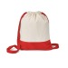 sac type sac-à-dos 100% coton, sac à dos léger à cordelettes publicitaire