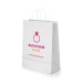 Sac en papier kraft blanc 240 x 310 x 90 mm cadeau d’entreprise