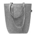 Sac shopping en feutre rPET, Sac shopping durable publicitaire