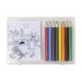 Set à dessin de 8 crayons de couleur et 20 feuilles cadeau d’entreprise