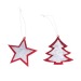 Set de noel (sapin et étoile), décoration de sapin de Noël publicitaire