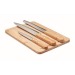 Miniature du produit Planche à découper personnalisable en bambou et couteaux 1
