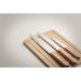 Miniature du produit Planche à découper personnalisable en bambou et couteaux 2