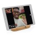 Support tablette ou téléphone en bambou, support pour tablette tactile publicitaire
