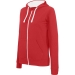 Sweat-shirt zippé capuche contrastée femme, Sweat à capuche publicitaire