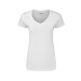 T-shirt femme blanc - Iconic V-Neck, Textile Fruit of the Loom publicitaire