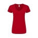 T-shirt Femme Couleur - Iconic V-Neck, Textile Fruit of the Loom publicitaire