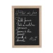 Tableau mural ardoise craie 90x40cm cadre bois naturel cadeau d’entreprise