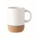 Mug en céramique avec base en liège 300 ml, mug avec impression photo quadri publicitaire