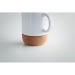 Mug en céramique avec base en liège 300ml, mug avec impression photo quadri publicitaire