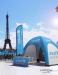 Tente gonflable 5x5m cadeau d’entreprise