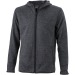Veste polaire tricot Homme - James Nicholson cadeau d’entreprise
