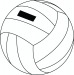 Volleyball de plage Play time, ballon de volley-ball publicitaire