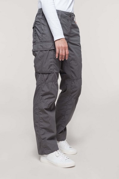 Pantalon femme 100% coton avec fermetures latérales Velcro
