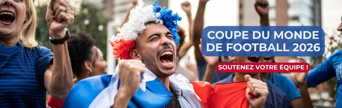 Supporters avec goodies Coupe du monde 2026