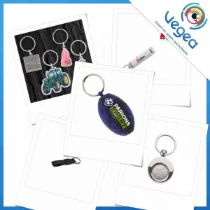 Porte-clés publicitaire, personnalisé avec votre logo | Goodies Vegea