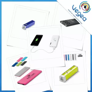 Aperçu de produits de type Batterie de secours ou powerbank publicitaire personnalisé