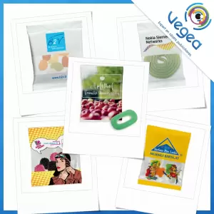 Bonbons Haribo publicitaires personnalisés avec votre logo | Mini sachets