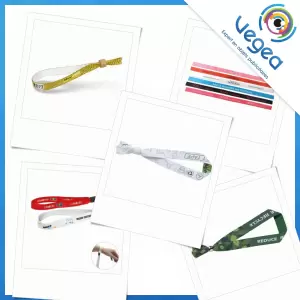 Aperçu de produits de type bracelet en tissu publicitaire personnalisé