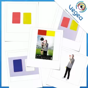 Aperçu de produits de type carton d'arbitre publicitaire personnalisé