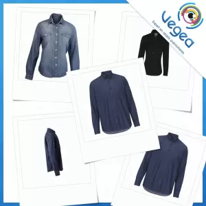 Chemise en jean personnalisée avec votre logo | Goodies Vegea