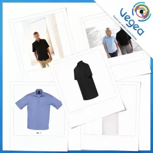 Chemise à manches courtes ou chemisette publicitaire personnalisée avec votre logo | Goodies Vegea