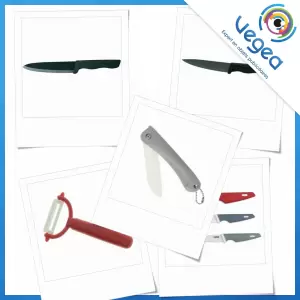 Couteau céramique publicitaire, personnalisé avec votre logo | Goodies Vegea