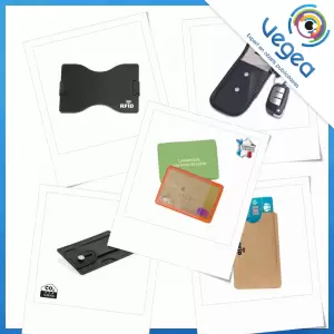 Porte-carte de crédit publicitaire anti-RFID, personnalisé avec votre logo | Goodies Vegea