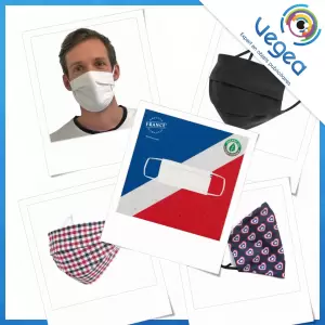 Aperçu de produits de type Masque réutilisable en tissu publicitaire personnalisé