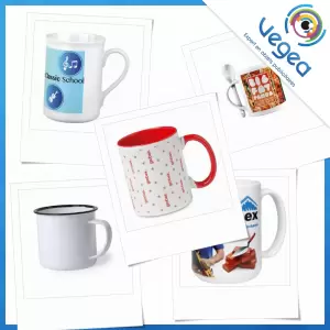 Aperçu de produits de type mug avec impression photo quadri publicitaire personnalisé