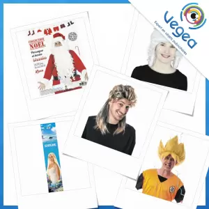 Aperçu de produits de type perruque publicitaire personnalisé