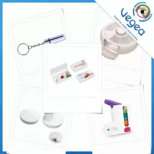 Aperçu de produits de type pilulier publicitaire personnalisé