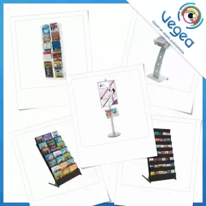 Présentoir de brochures publicitaire, personnalisé avec votre logo | Goodies Vegea