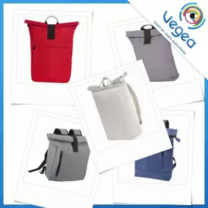 Aperçu de produits de type sac à dos roll-top publicitaire personnalisé