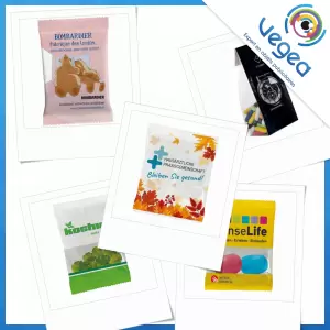 Aperçu de produits de type sachet de bonbons publicitaire personnalisé