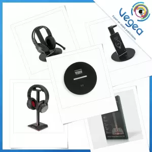Aperçu de produits de type Support de casque publicitaire personnalisé