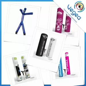 Aperçu de produits de type totem gonflable publicitaire personnalisé