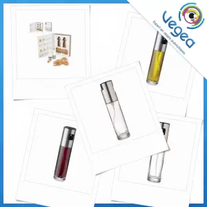 Vaporisateur d'huile et vinaigre publicitaire | Vaporisateurs d'huile et vinaigre personnalisés avec logo | Goodies Vegea