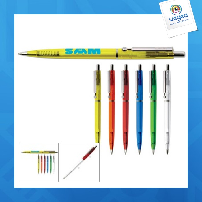 Stylo bille personnalisable moderne 925 dp transparent